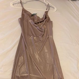 Rose gold shimmer dress